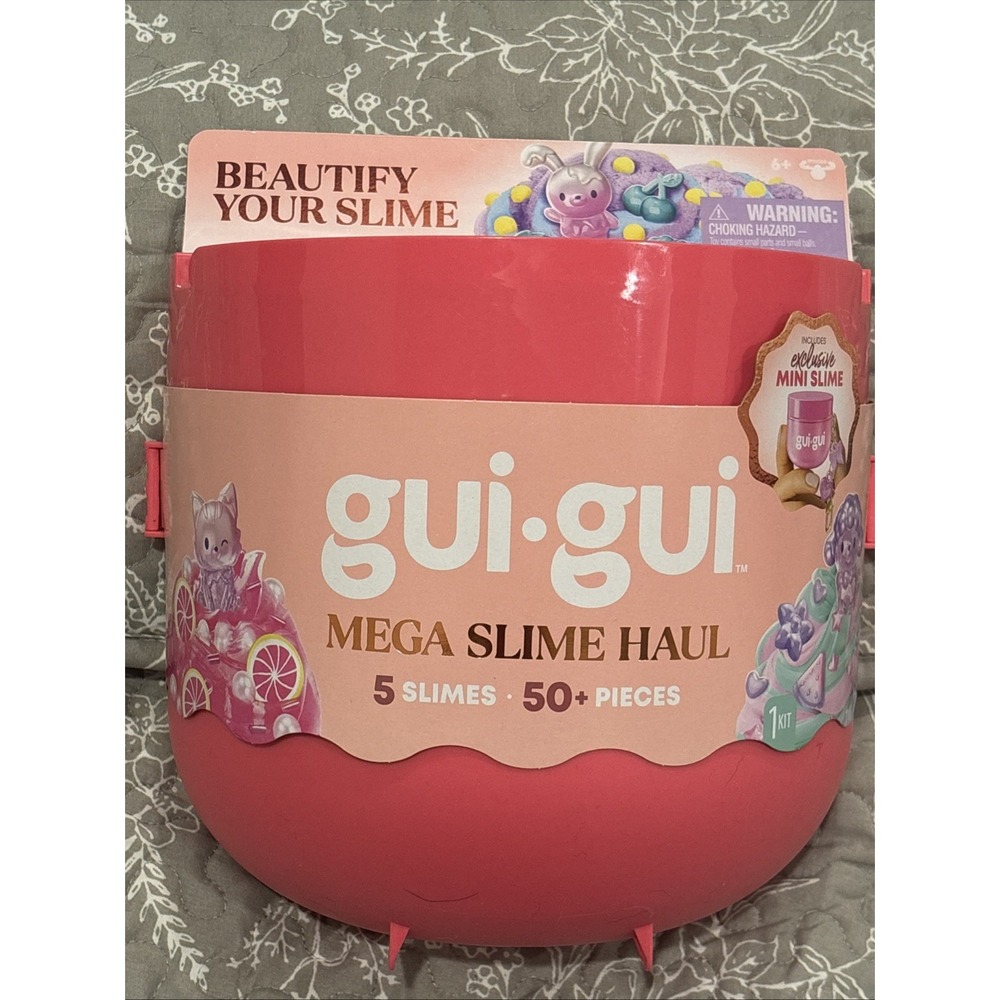 GUI GUI Mega Slime Haul 5 Scented Slimes 50+ Pieces TikTok Viral Toy NEW HOT